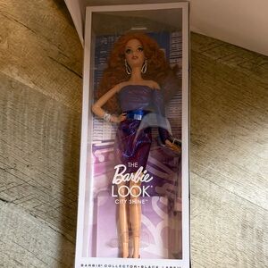 Barbie City Shine Doll in Blue and Purple Dress